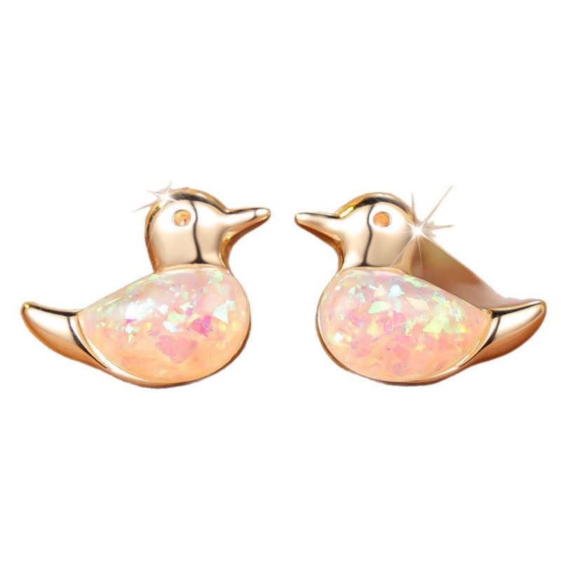 Women'S Accessories Australia - 韓国の可愛い黄色いアヒルの白いオーストラリアの宝物イヤリング、小さくてかわいい、立体的な小動物の形をしたアクセサリー
