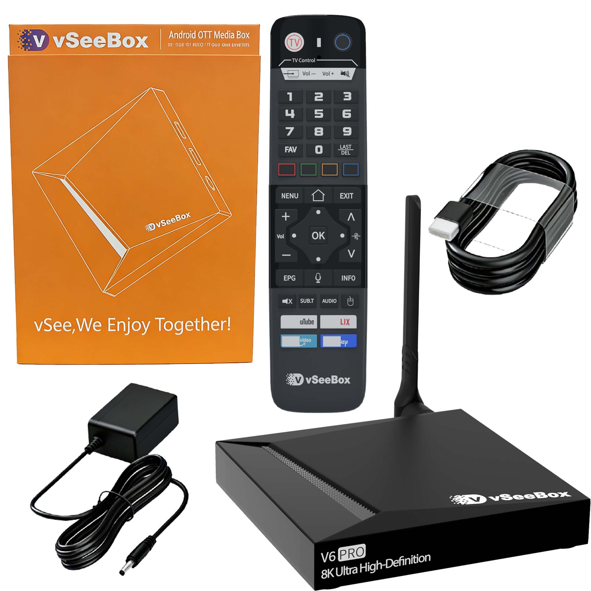 Women Accessories Pandora - VSeeBox V6 Pro 2026 最新版、4GB RAM+32GBストレージ、ペアレンタルコントロール機能搭載