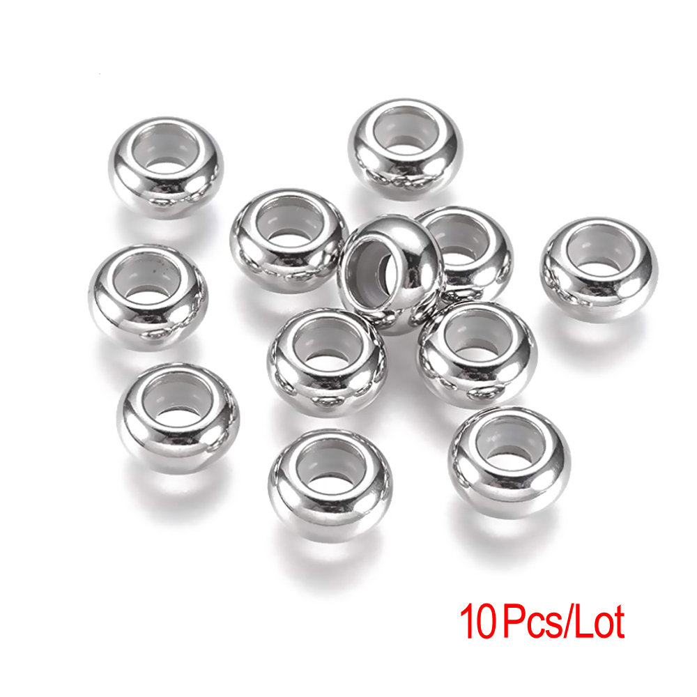 10 個のステンレス鋼ラウンドスペーサーストッパービーズ内側 - Women Accessories Pandora のレビューと価格