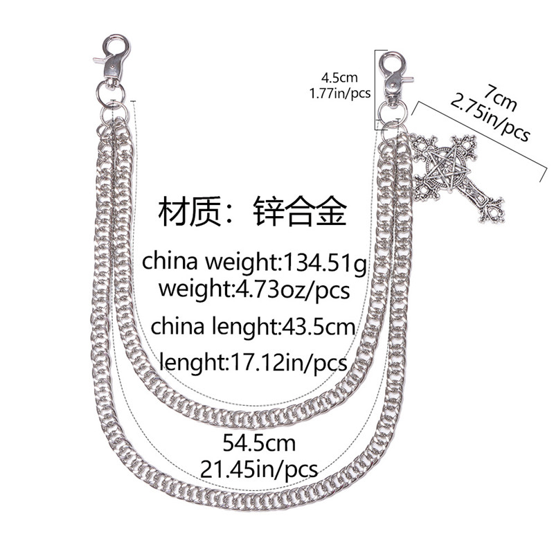 ファッションパンクメタルパンツチェーンヒップホップウエストチ - Women'S Jeans Accessories Chain のレビューと価格