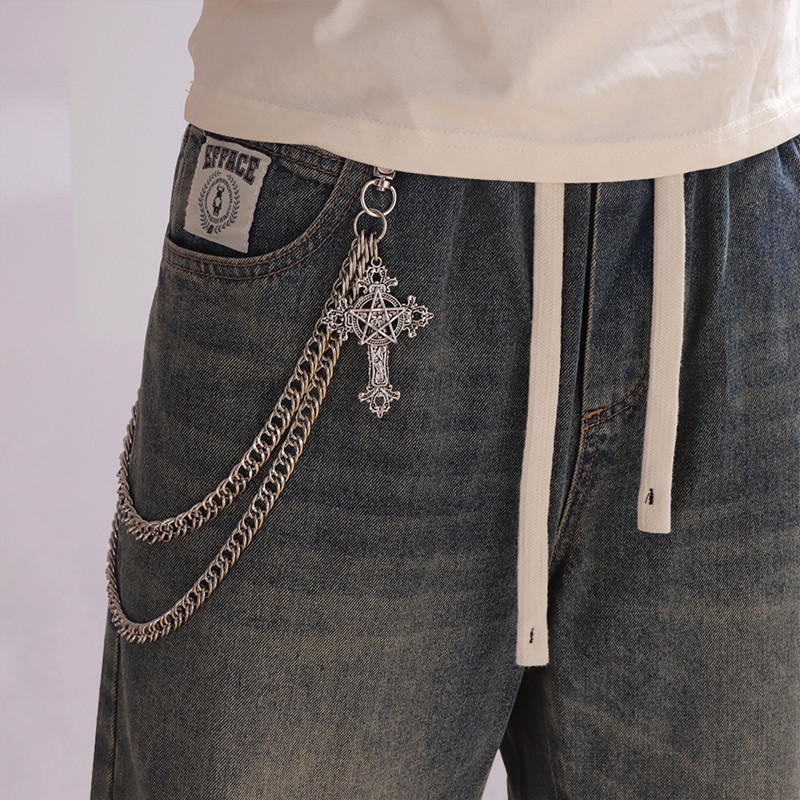 ファッションパンクメタルパンツチェーンヒップホップウエストチ - Women'S Jeans Accessories Chain のレビューと価格