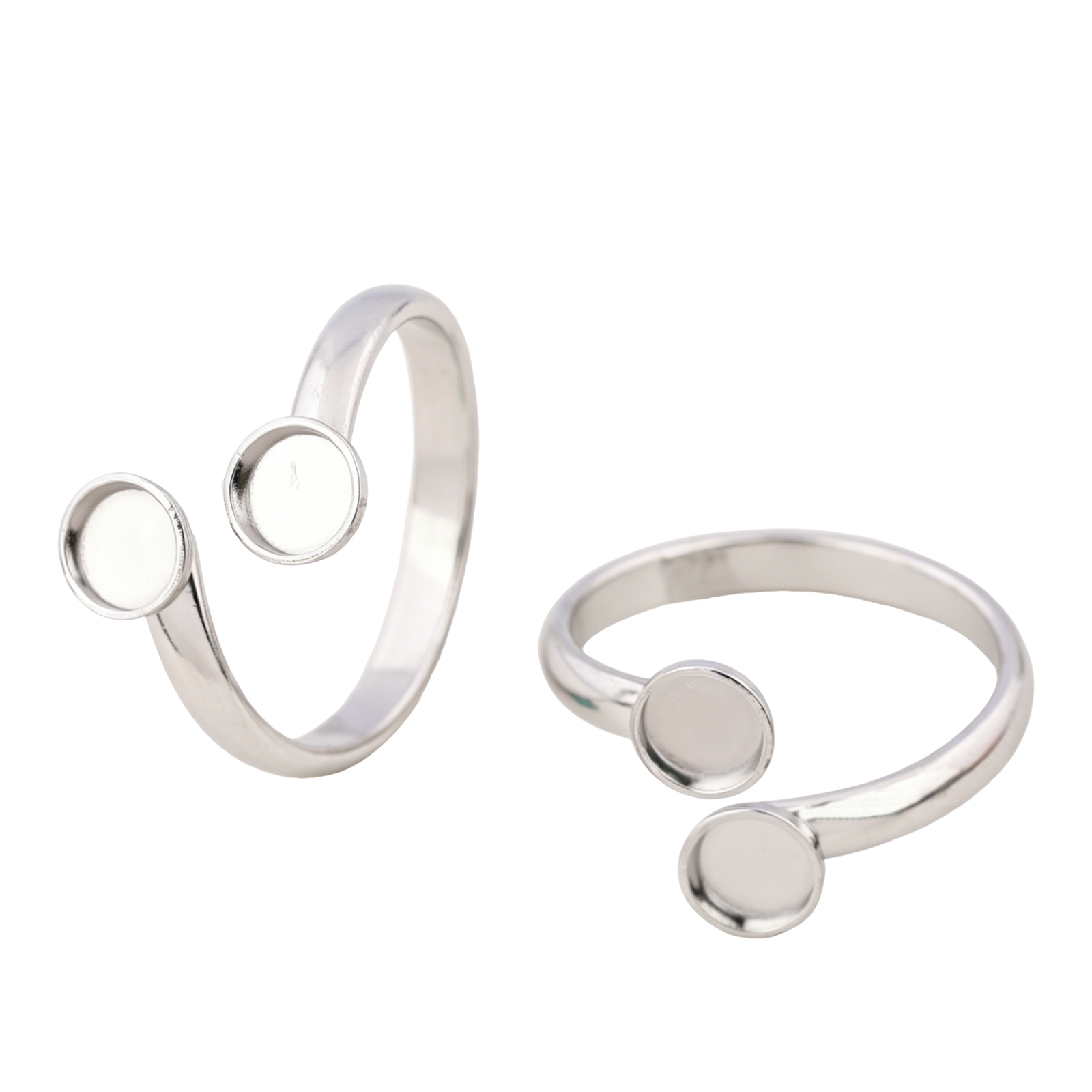 10個入り ステンレス製 調整可能な金メッキリングブランク  - Ring Set Adjustable のレビューと価格