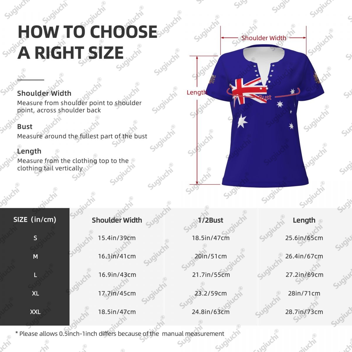 2025年オーストラリア国旗セクシーディープVネック女性用3 - Women'S Accessories Australia のレビューと価格