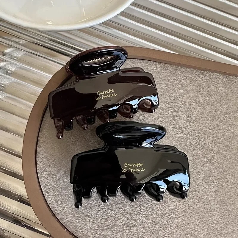5.5cmの長さのアセテートヘアクリップ、赤いヘアクリップ、 - Women'S Korean Accessories のレビューと価格